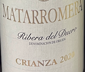 Vino tinto Ribera del Duero Matarromera Crianza 2022