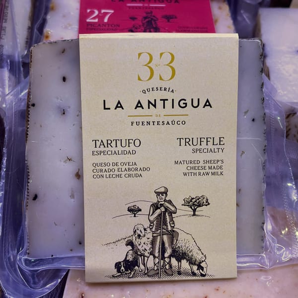 Queso de oveja con trufas
